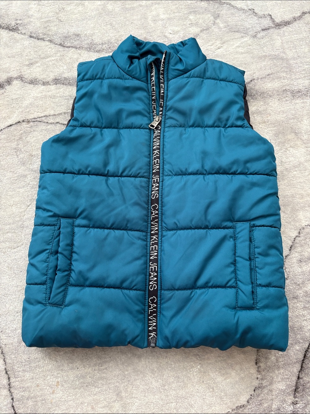 Calvin Klein Teal Puffer Vest